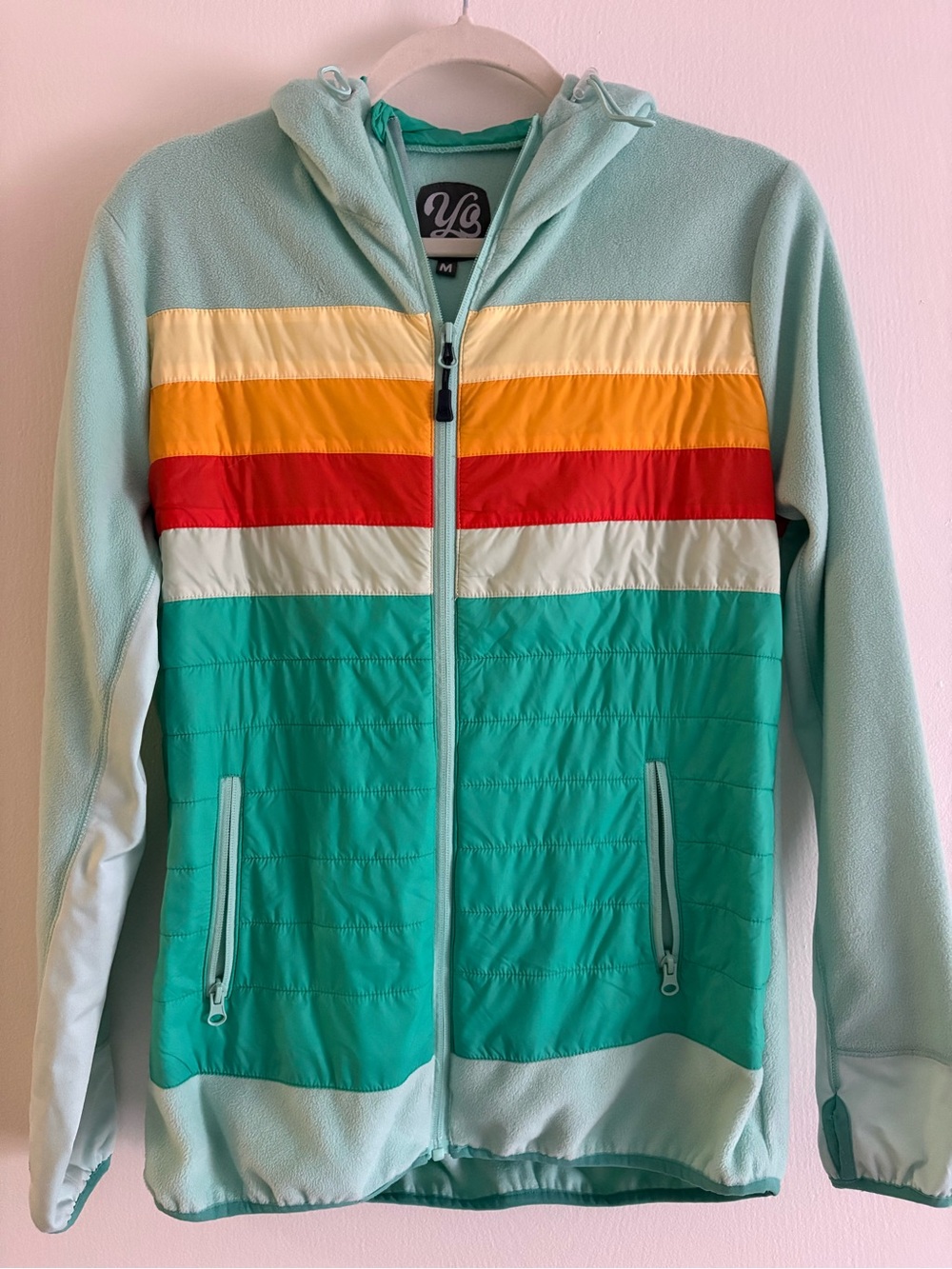 YO Colorado Women's Retro Stripe Momentum Polartec® Fleece Jacket | Medium